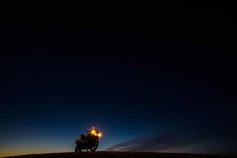 YZF-R15と星空