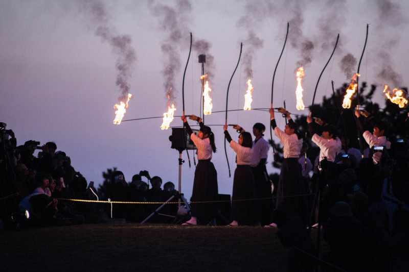 潮岬キャンプ場 火祭り