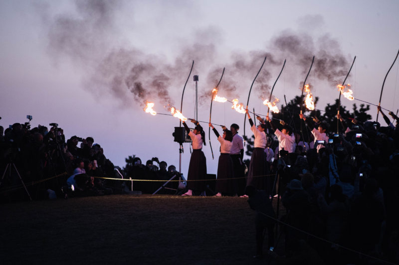 潮岬キャンプ場 火祭り