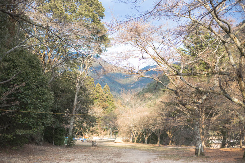 鳳来湖キャンプ場 YAMAHAセロー