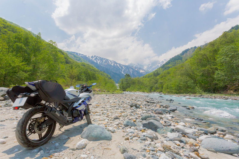 長野県白馬村とYZF-R15