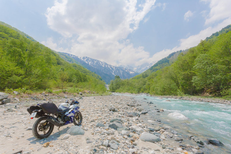 長野県白馬村とYZF-R15