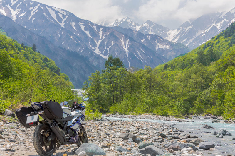 長野県白馬村とYZF-R15