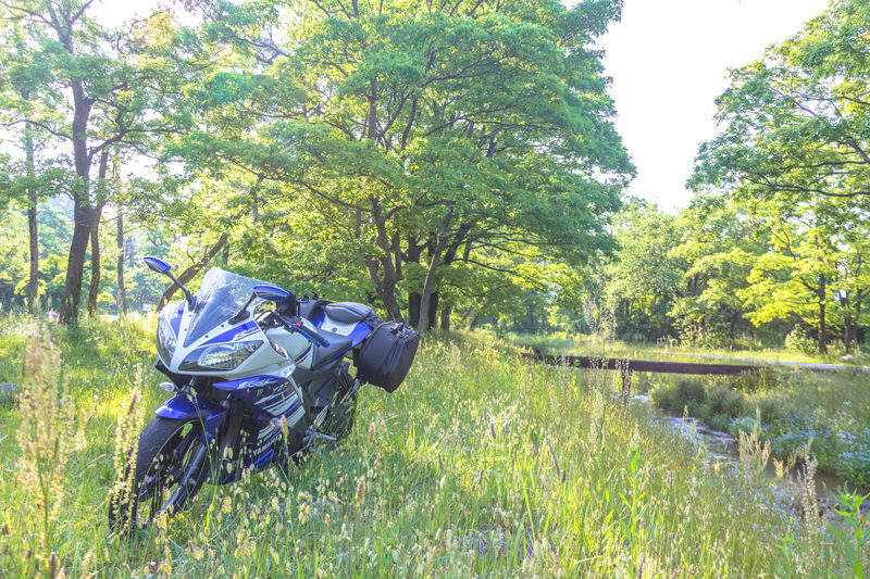 墓ノ木自然公園キャンプ場 YZF-R15