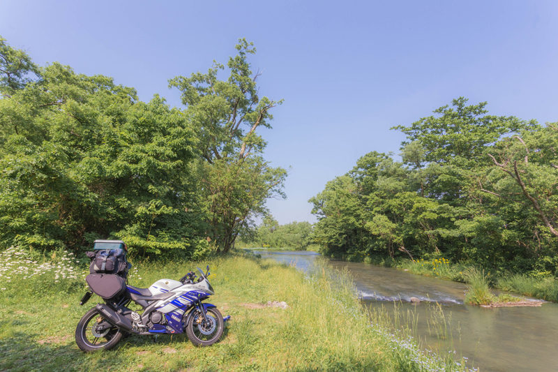 墓ノ木自然公園キャンプ場 YZF-R15